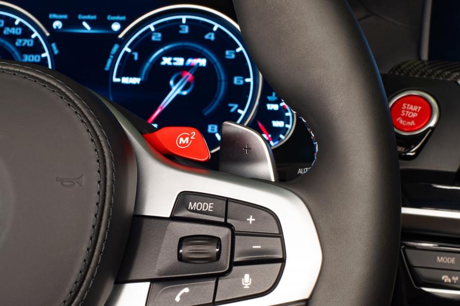 Детали интерьера BMW X3 M Competition (F97) 2019 года  (WW) (фото 71 из 85)